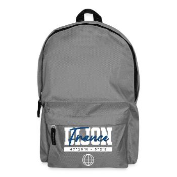 Dijon Frankreich Koordinaten Reise Souvenir - Rucksack - Mittelgrau - Vorne