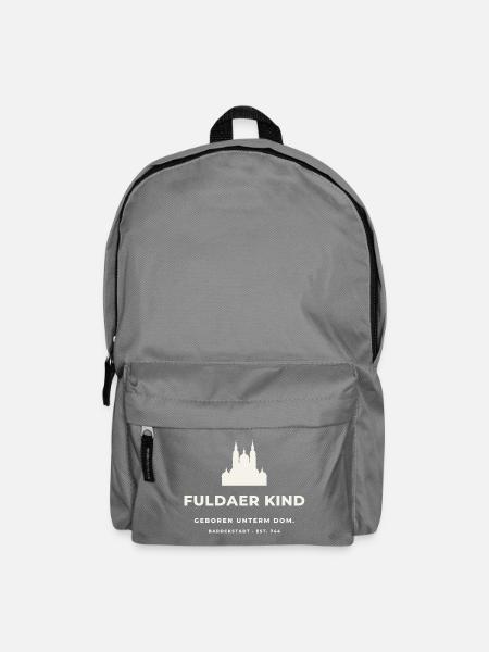 Fuldaer Kind – Geboren unterm Dom - Rucksack - Mittelgrau