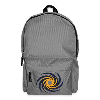 Galaxie Schwarzes Loch Logo - Rucksack - Mittelgrau - Vorne