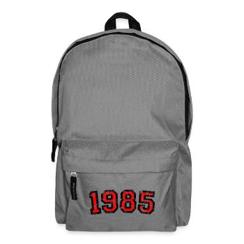 Jahr 1985 Geburtstag Jahrgang Design (Rot) - Rucksack - Mittelgrau - Vorne