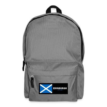 Ville d’Édimbourg avec drapeau écossais - Sac à dos - gris éléphant - Devant