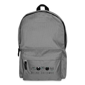 Meine Follower - Katzen, Illustration - Rucksack - Mittelgrau - Vorne