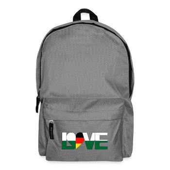 cœur d’amour Saxe Allemagne pays d’origine - Sac à dos - gris éléphant - Devant