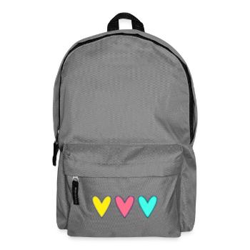 HEART. THANK YOU. MISTRESS. MASTER. THANK YOU MISTRESS. - Backpack - elephant grey - Front