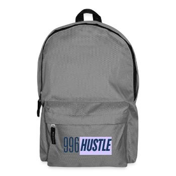 996 Hustle - Work all day - Backpack - elephant grey - Front