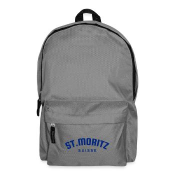 St. Moritz - Suisse - Schweiz - Swiss - Rucksack - Mittelgrau - Vorne
