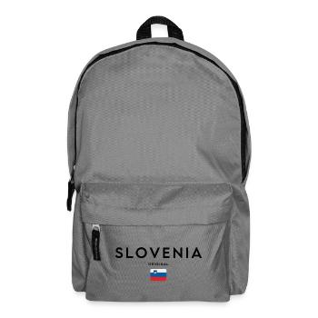 Slowenische Flagge, elegantes minimalistisches Design - Rucksack - Mittelgrau - Vorne