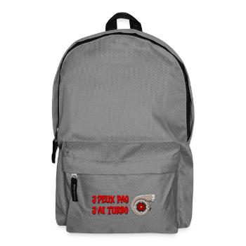 J'peux pas j'ai turbo - Sac à dos - gris éléphant - Devant
