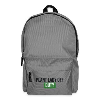 Plant Lady Off Duty - Plants Gift - Backpack - elephant grey - Front