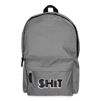 Scheiße - Rucksack - Mittelgrau - Vorne