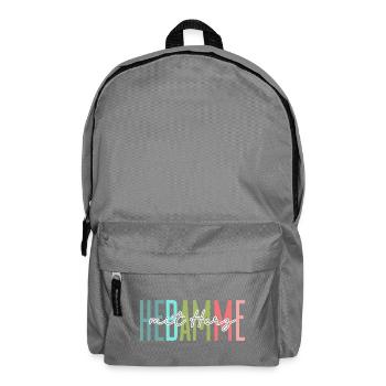 Hebamme mit Herz Design - Rucksack - Mittelgrau - Vorne