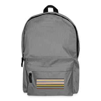 Designklassiker Streifen-Muster Vintage - Rucksack - Mittelgrau - Vorne