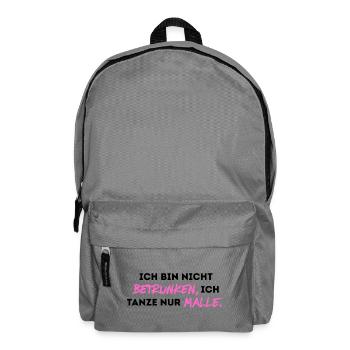 Ich bin nicht betrunken, ich tanze nur Malle. - Rucksack - Mittelgrau - Vorne