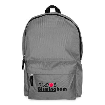Liebe Birmingham Heart Grafikdesign - Rucksack - Mittelgrau - Vorne