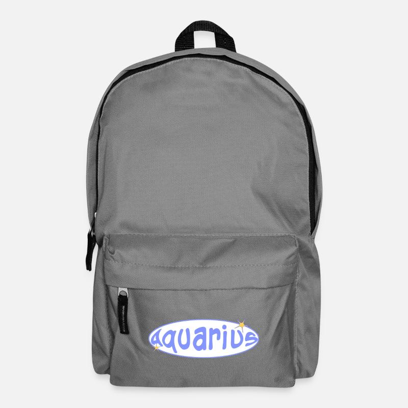 Aquarius Sign - Backpack - elephant grey