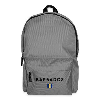 Barbadian pride, minimalist sleek design - Backpack - elephant grey - Front