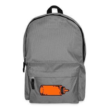 Sauce Bottle BBQ Grilling Ketchup Food Truck - Backpack - elephant grey - Front