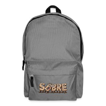 NÜCHTERNES Cartoon-Knispern - Rucksack - Mittelgrau - Vorne