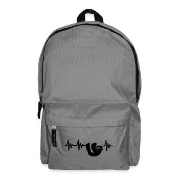 Herzlinie Faultier Geschenk - Rucksack - Mittelgrau - Vorne