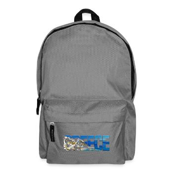 Greece Coastal Panorama Collage - Backpack - elephant grey - Front