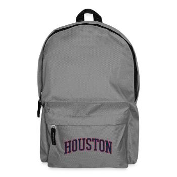 Houston Varsity Bogen Schriftzug - Rucksack - Mittelgrau - Vorne