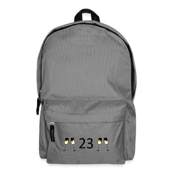 23.Geburtstag 23 Jahre Jubiläum 23 Jahre Zahl 23 - Rucksack - Mittelgrau - Vorne