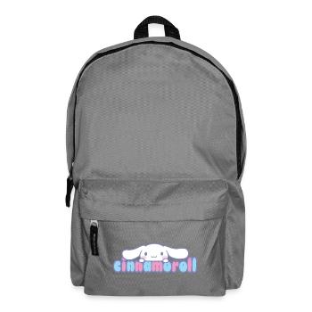 Cinnamoroll Guckt Über Schriftzug - Rucksack - Mittelgrau - Vorne