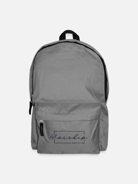 🙏Made to Worship - Psalm 95:1 Christian T-Shirt - Backpack - elephant grey