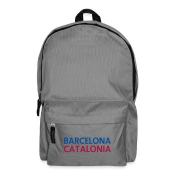 Barcelona – Katalonien Lyrisches Design - Rucksack - Mittelgrau - Vorne