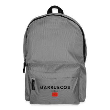 Flag of Morocco, elegant minimalist design - Backpack - elephant grey - Front