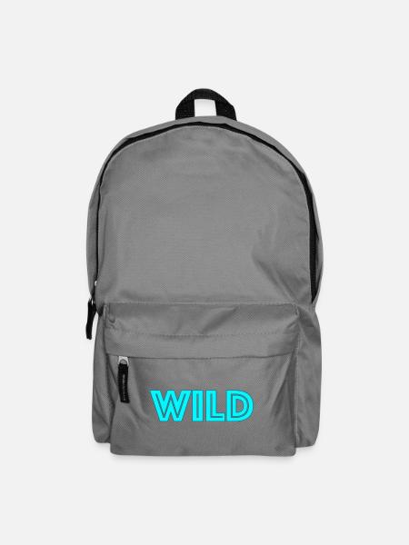Wild Neon Lettering - Backpack - elephant grey