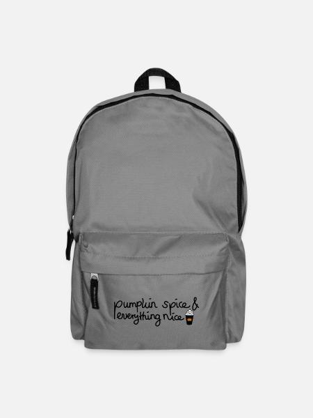 Pumpkin Spice & Everything nice - Herbstdesign - Rucksack - Mittelgrau