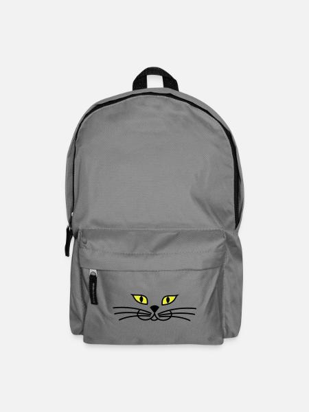 kitteh_face_green_eyes - Sac à dos - gris éléphant