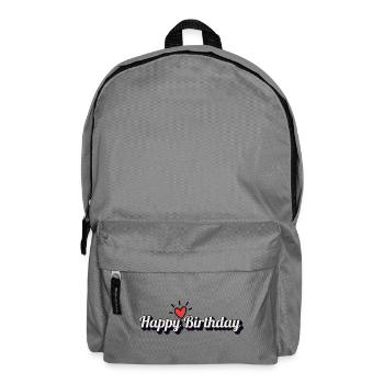 Happy Birthday - Rucksack - Mittelgrau - Vorne