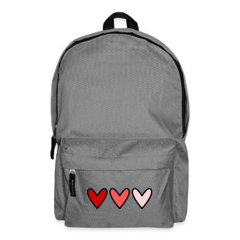 HERZ. HERZ. VALENTINSTAG. LIEBE. LIEBE. PAAR. - Rucksack - Mittelgrau - Vorne
