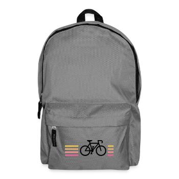 Black Bike Sunset Energetische Streifen - Rucksack - Mittelgrau - Vorne