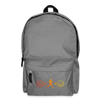 Gift idea for an athlete with marathon running - Backpack - elephant grey - Front