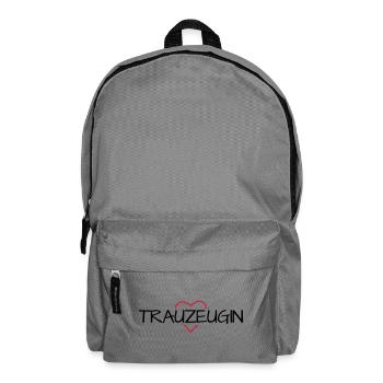 Trauzeugin Herz Junggesellinnenabschied - Rucksack - Mittelgrau - Vorne