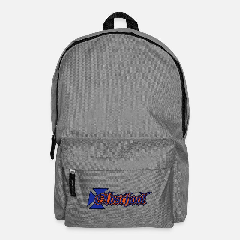 Old School - style - cool - Rucksack - Mittelgrau