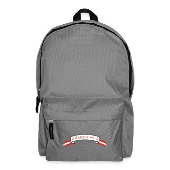 Vorarlberger Moatle Banderole mit Austria Flagge - Rucksack - Mittelgrau - Vorne