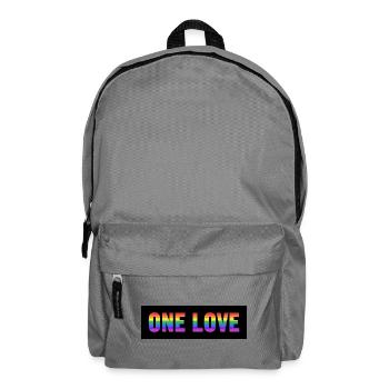 one love - Backpack - elephant grey - Front