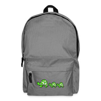 Tortue Famille Maman Papa 2 Enfants Maman Mignon - Sac à dos - gris éléphant - Devant