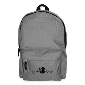 Battement cardiaque ECG Golden Retriever - Sac à dos - gris éléphant - Devant