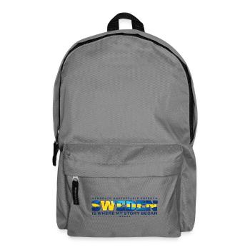 Schweden, wo meine Geschichte begann - Rucksack - Mittelgrau - Vorne