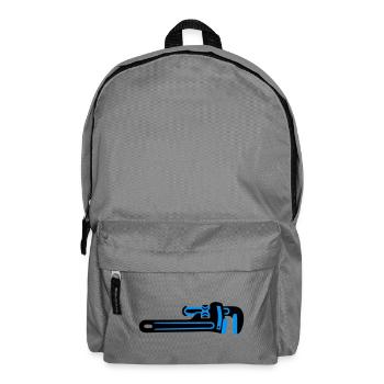Rohrzange Werkzeug Klempner - Rucksack - Mittelgrau - Vorne