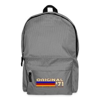 Original 71 Rainbow Retro Badge - Backpack - elephant grey - Front