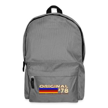 Original 78 Retro Rainbow - Backpack - elephant grey - Front