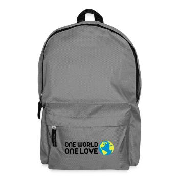 One World One Love - Backpack - elephant grey - Front