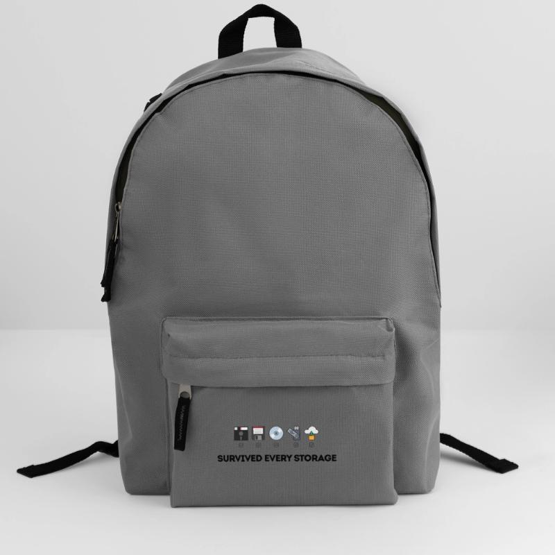 Data Storage Evolution - Tech Icons Backpack