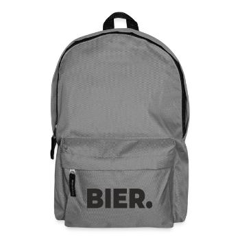 Bière. – C’est tout ce dont tu as besoin - Sac à dos - gris éléphant - Devant